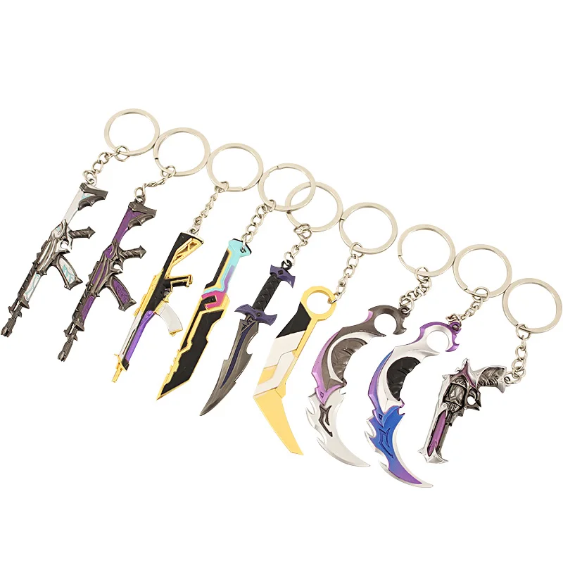 Free Sample Valorant Key Chains Gun Key Chains 3D Keychain Weapon Model