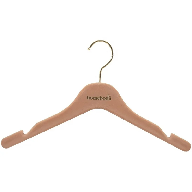 2023 slim thin solid velvet sweater and lady clothes hanger with clips