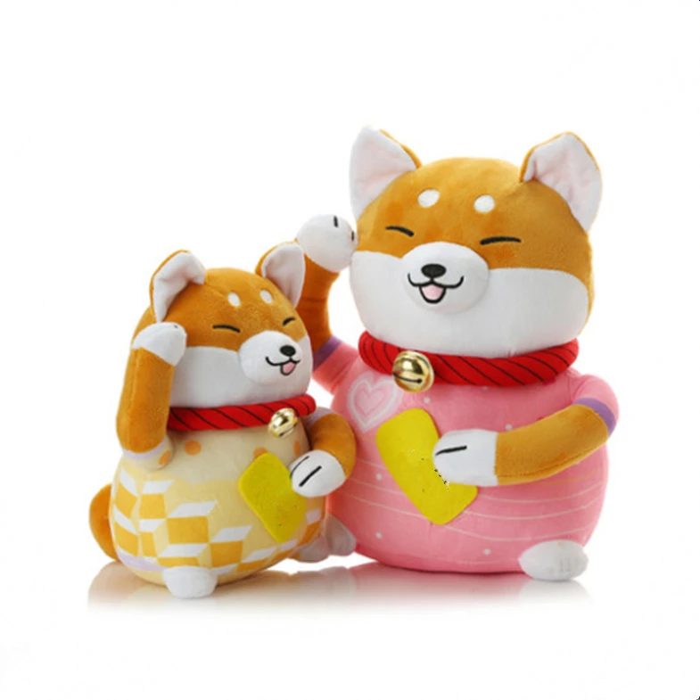 CE Standard Export Stuffed  Soft Velboa Comfortable Lovely Cuddly Shiba Inu