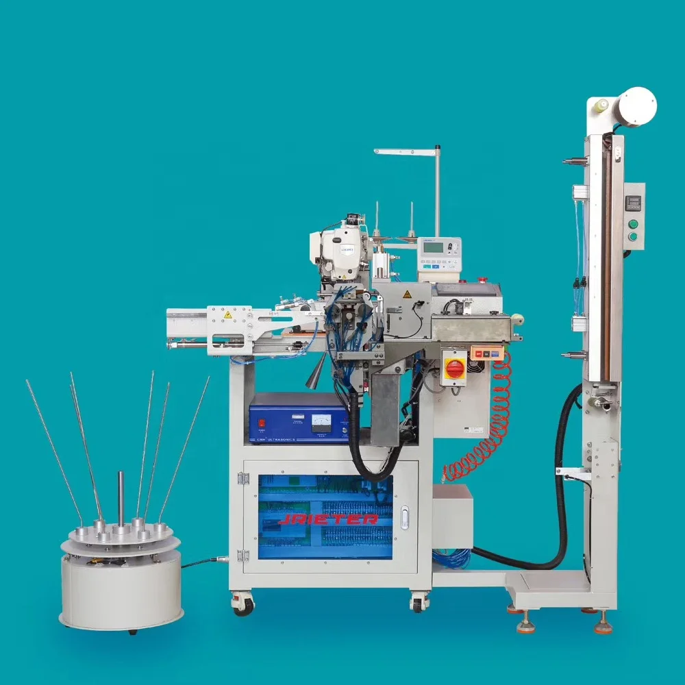 automatic elastic band cutting and stitching machine plastic tape stitching
