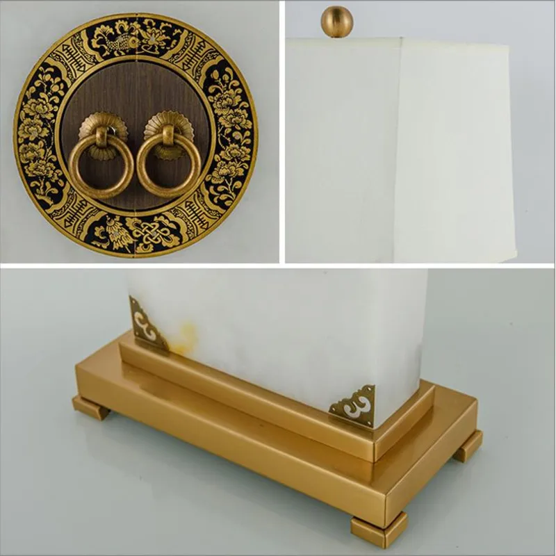 American Desk Lamp Creative Simple Modern Personality Study Living Room Marble Decorative Lamp Led Light Bedroom Bedside Lamp