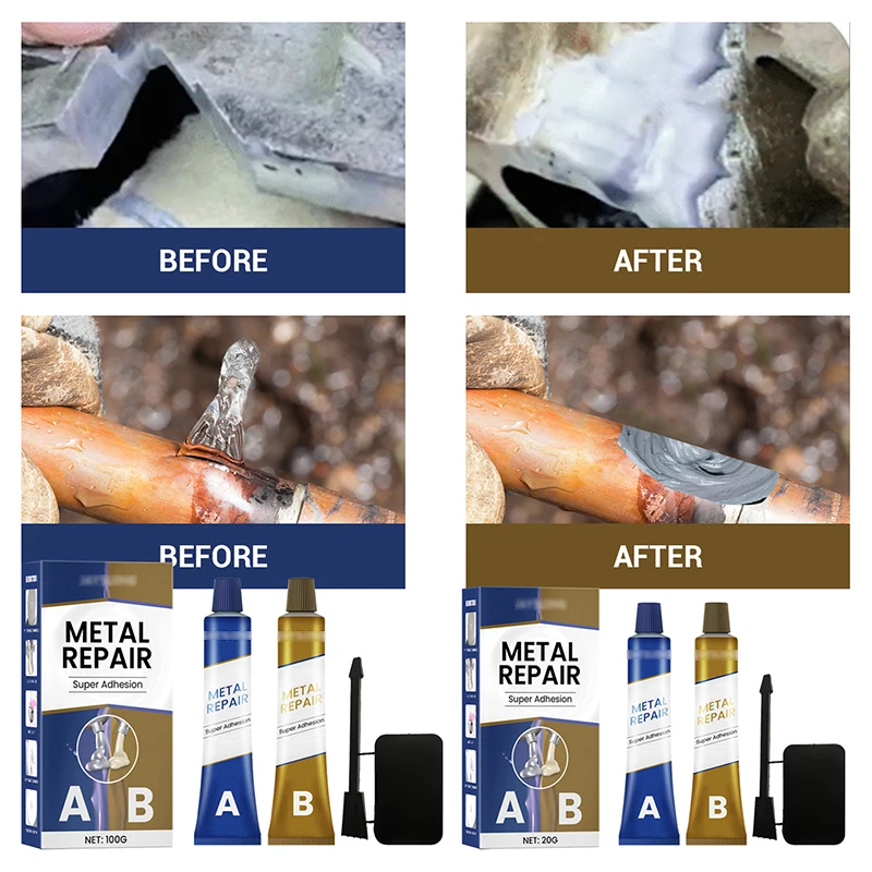 OEM Cheap Custom Metal Epoxy Resin Cast Meatal Iron Sealant Strong AB Casting Repair epoxy resin glue for Metal Glue Adhesive