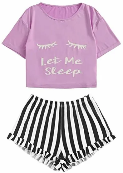 k59factory Wholesale Custom Cotton Valentine Pajama set For Woman Sleepwear