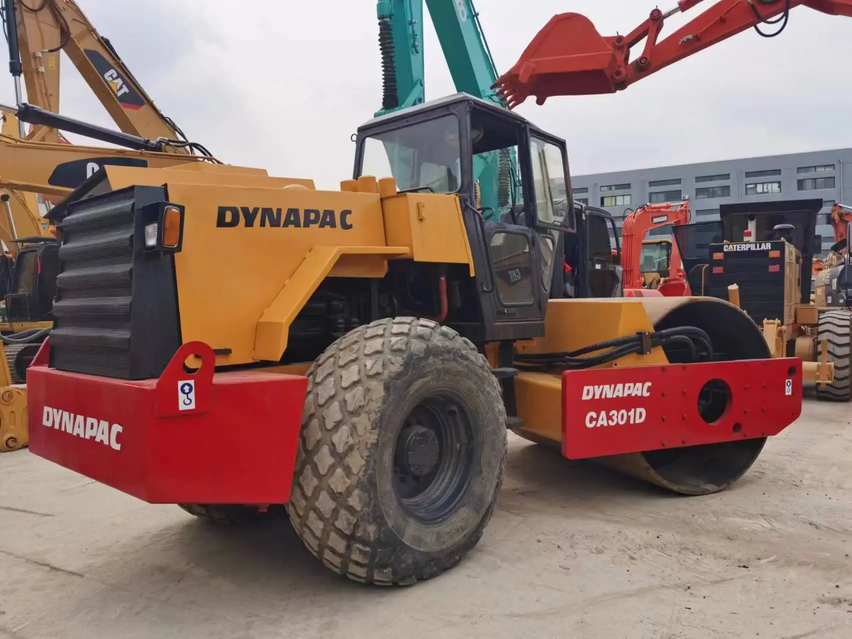 Used Road Roller Dynapac CA301D CA30D CA25D for Sale Single Double Drum Road compactor price