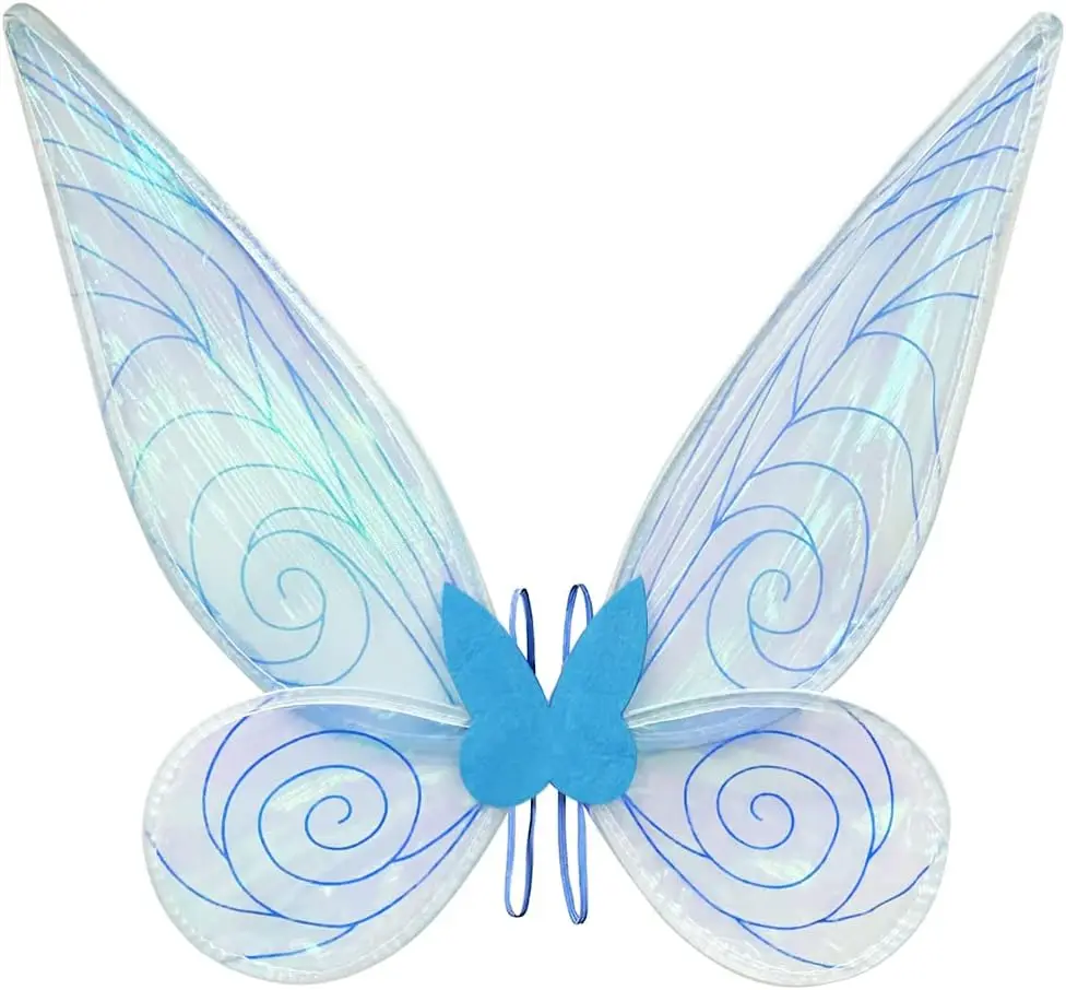 Fairy Butterfly Wings Dress Up Sparkling Sheer Angel Wings Halloween Costume Fairy Wings for Girls Kids