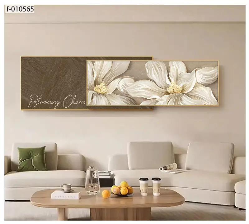 Luxury design Wall Art Picture Abstract Crystal Porcelain Painting for living room