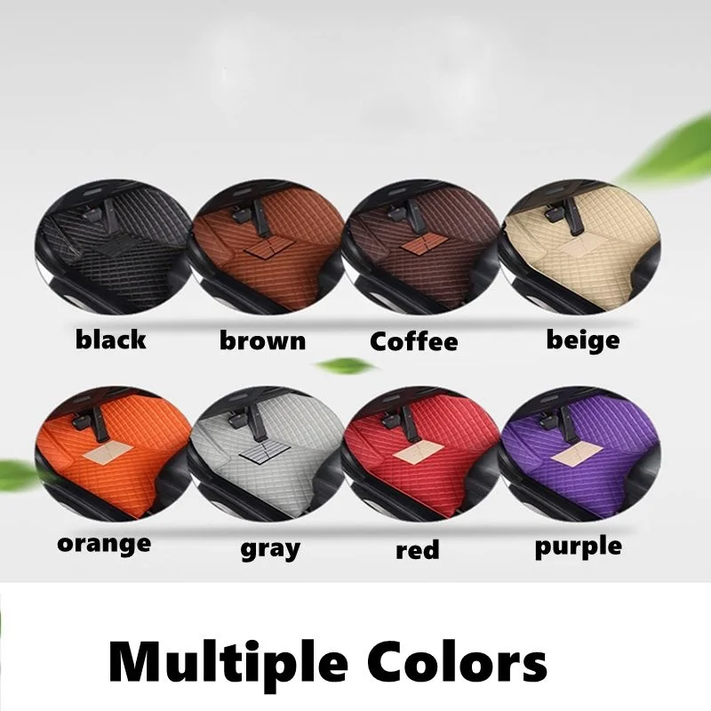 5D Leather Car Floor Mats for Mitsubishi ATTRAGE MIRAGE TIRTON XPANDER Interior 3D Feature Toyota Honda Ford Hyundai Kia Nissan