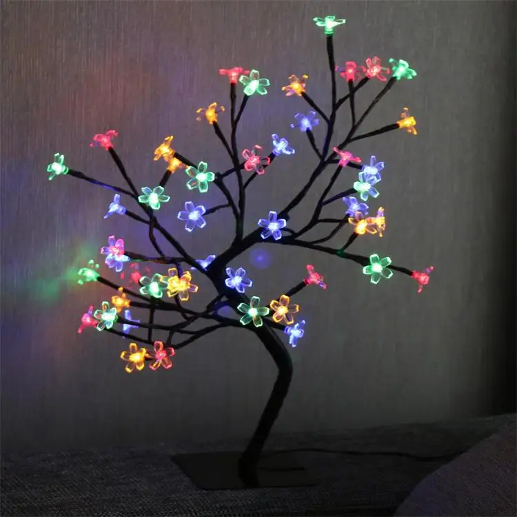 High Quality Led Tree   lite  1.5 ft  48 LED table Tree Lamp  Cherry Blossom Tree Lights