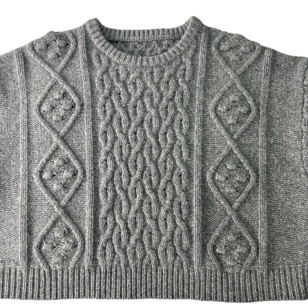 Custom Pattern Designer Oversized Sweater Women Casual Style Oversize Knitted Crew Neck Pullover Women Sweater