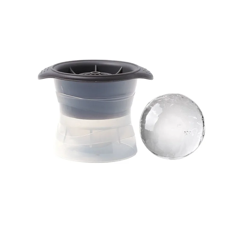 
Factory manufacturer ice hockey mold whisky round plastic silicone ice hockey grinder DIY ball mold 