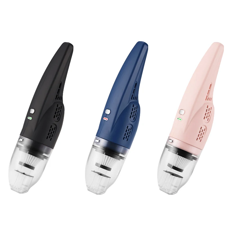 Blue/pink/back color can choose handheld mini 	High-power portable in-car vacuum cleaner with powerful HEPA filter