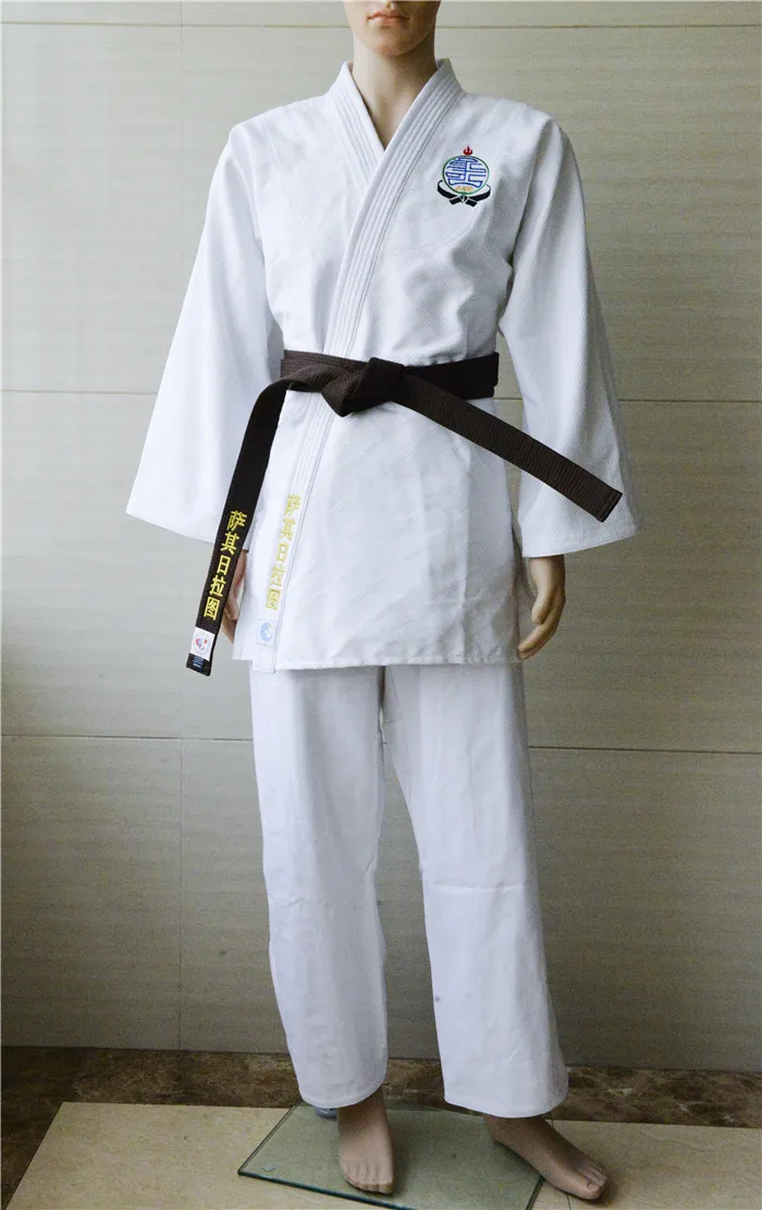 2023 изготовленный на заказ Ijf синий унисекс дзюдоги PP пакет каждый набор экспортная стандартная картонная коробка снаружи шелкография кимоно дзюдо 800