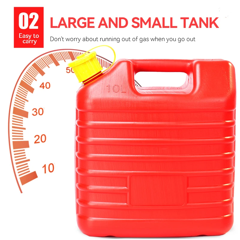 Wholesale plastic type jerry can fuel container mini bar car motorcycle portable gasoline tank