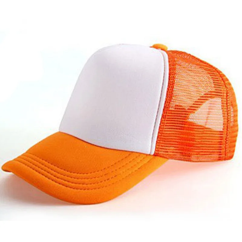 Trucker Hat Foam Mesh Baseball Cap Adjustable Snapback Solid Plain Men Hats