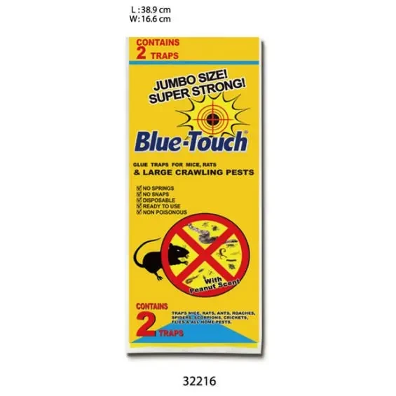 Blue Touch Household Pest Control Mouse Glue Traps Adhesive Trap For Mice in Card
