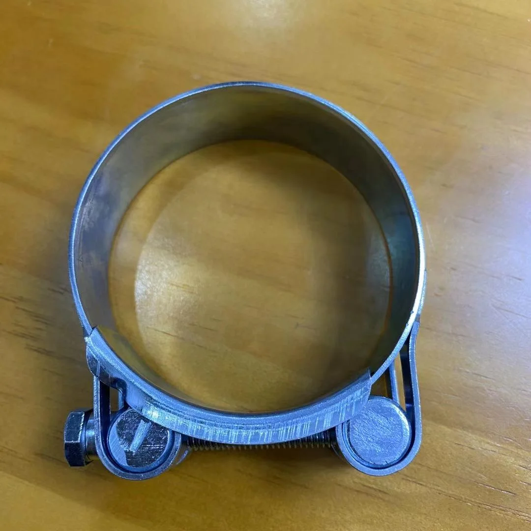 single bolt T bolt heavy duty partial head stainless hose clamp