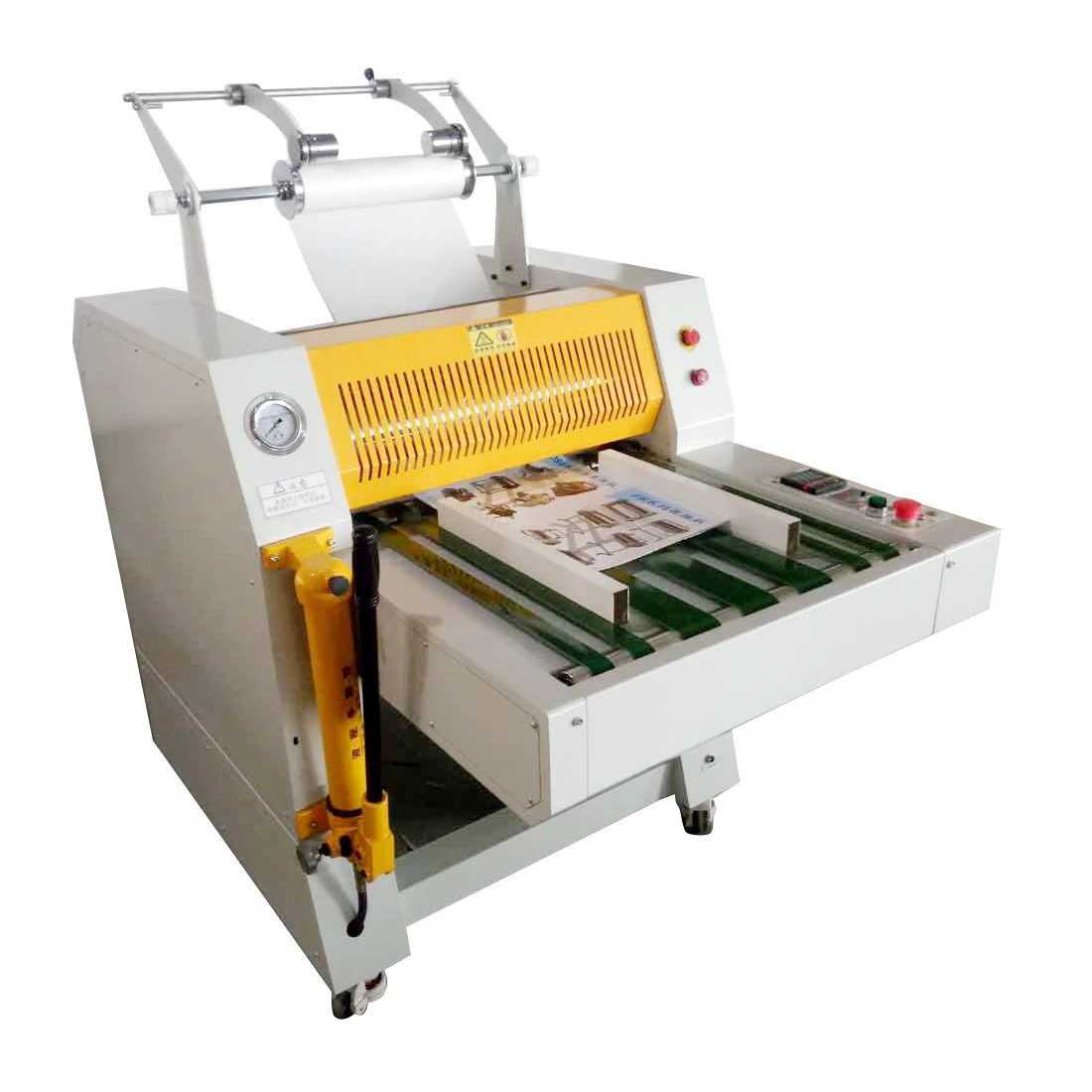 Automatic anti-roll laminating machine Large steel roll laminating machine Small automatic laminating machine Coated paper