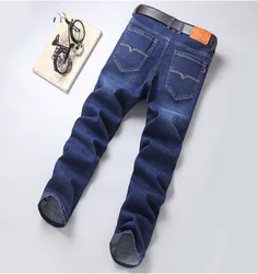 Office Men Jeans With Full Color Designer Jeans Italian Slim Fit Strech Black Jeans For Business and Vocation Wear