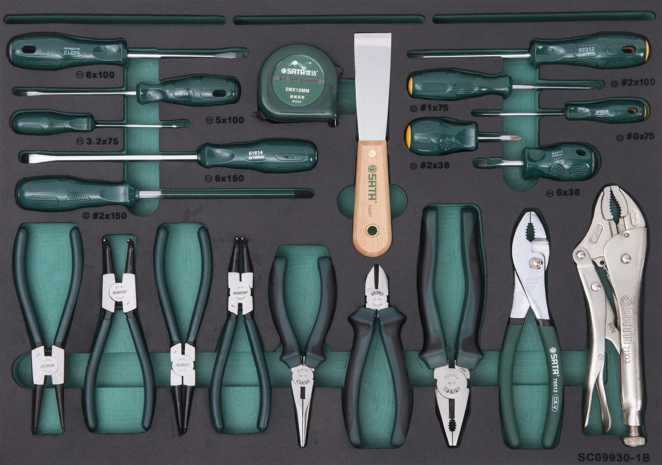 SATA  09930   249Pc Automotive Tool Set