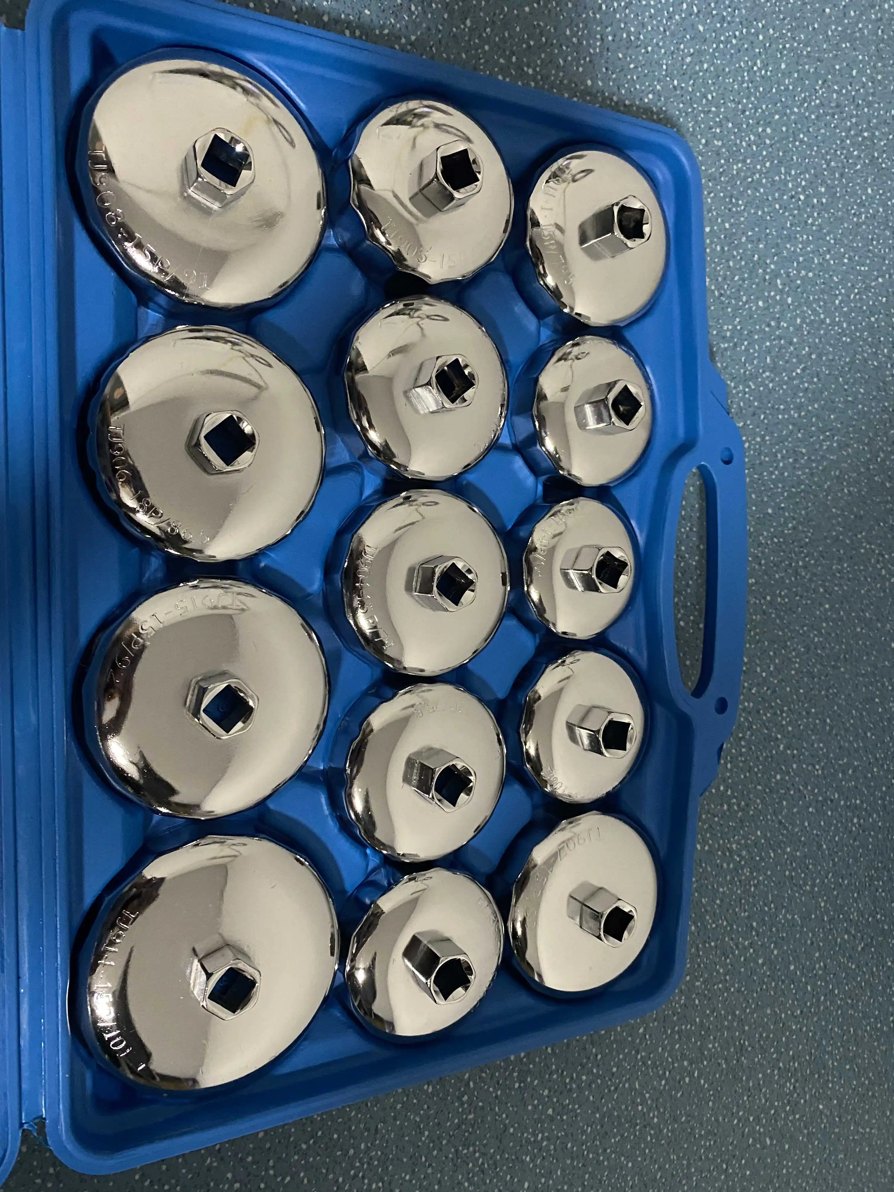 16 Pcs Metal  Adjustable Oil Filter Handcuff Wrench with Oil Filter Removal Tool Sets For Auto Repair