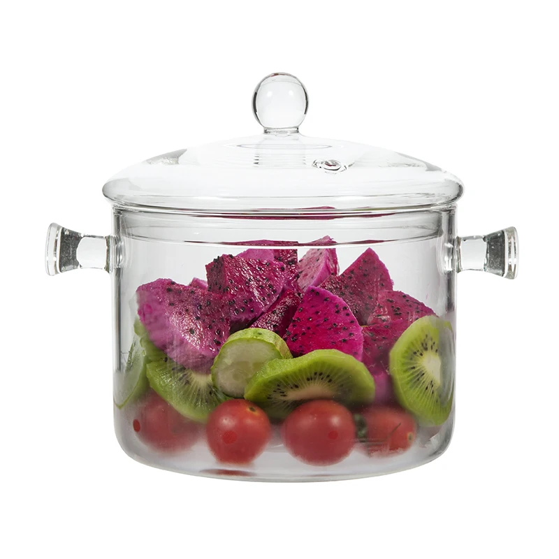 Factory Direct Hot Sale   Glass Cooking Pot for Kitchen