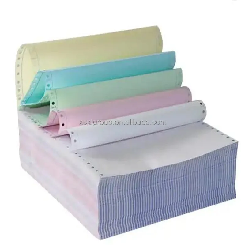 Manufacturer 3 plys 4ply continuous copy computer forms carbonless paper