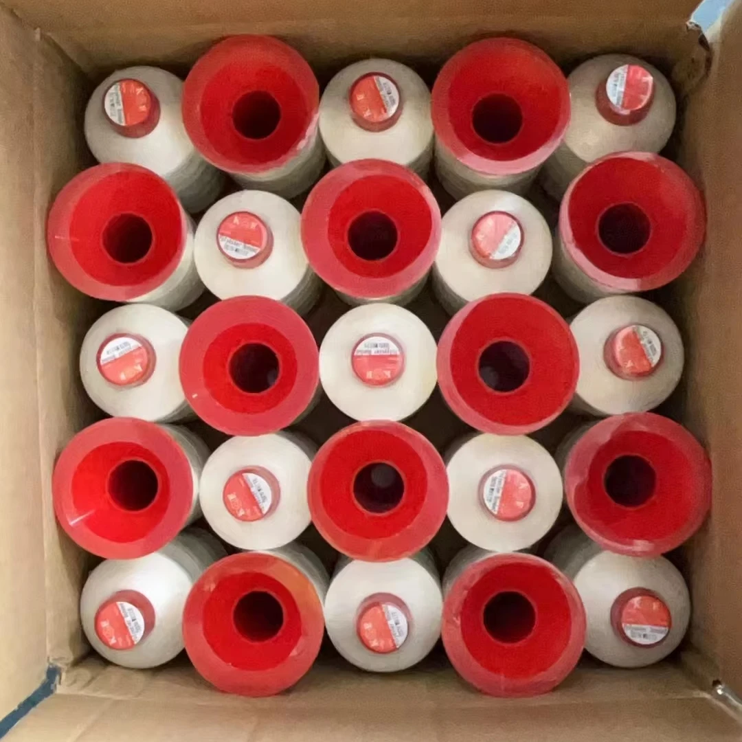 Linha de costura Ticket 40/3 Factory Price B69 High Tenacity Nylon Bonded Thread 3000M Tex70 Nylbond thread #40