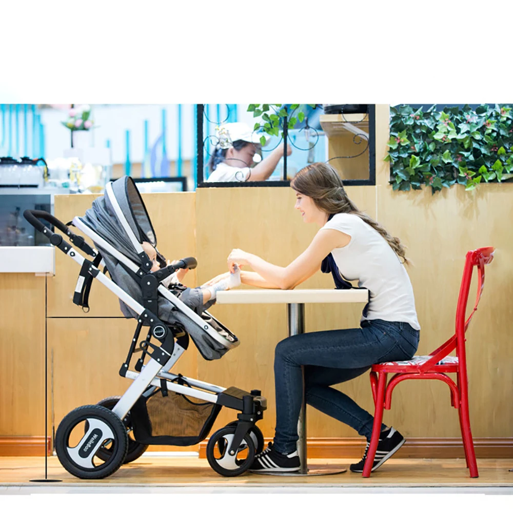 
3 in 1 High Quality Baby Walkers Carriers Newborn Pram with Car Seat,Convertible Rider Easy Foldable Baby Stroller 