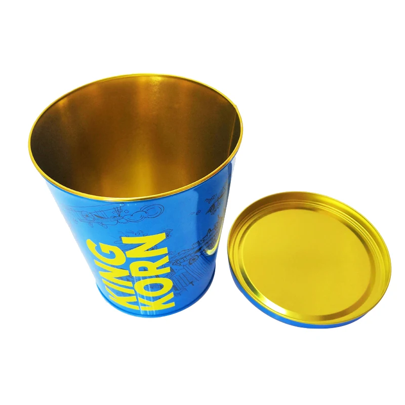 1 gallon popcorn tin gourmet popcorn bucket metal
