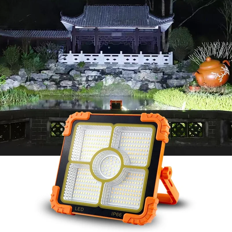 High brightness outdoor portable solar emergency light camping light LED solar flood light