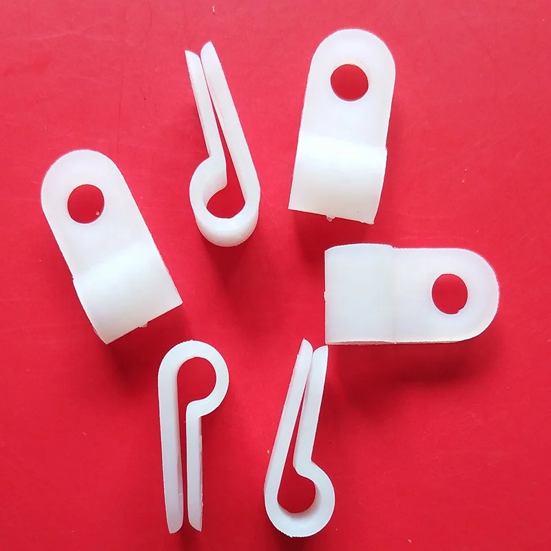 Nylon material with screw R type wire clips
