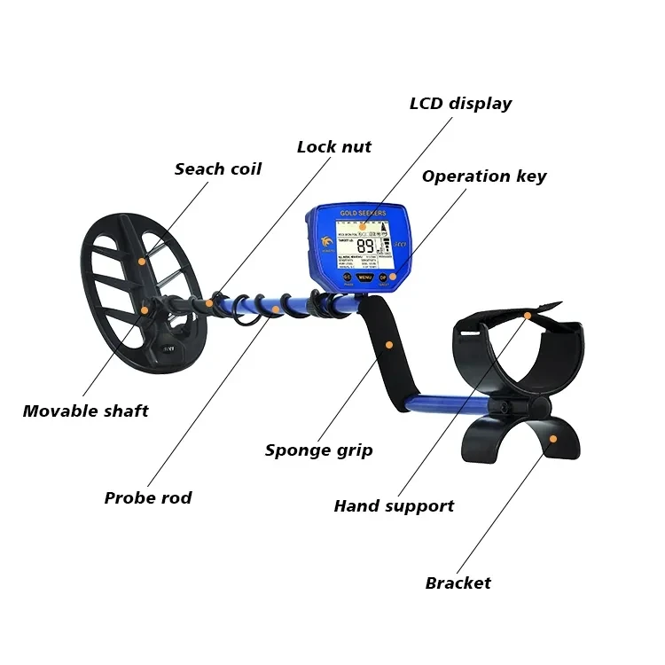 High Quality Hand Held Gold Detector Underground Treasure Finder Device Underground Finder