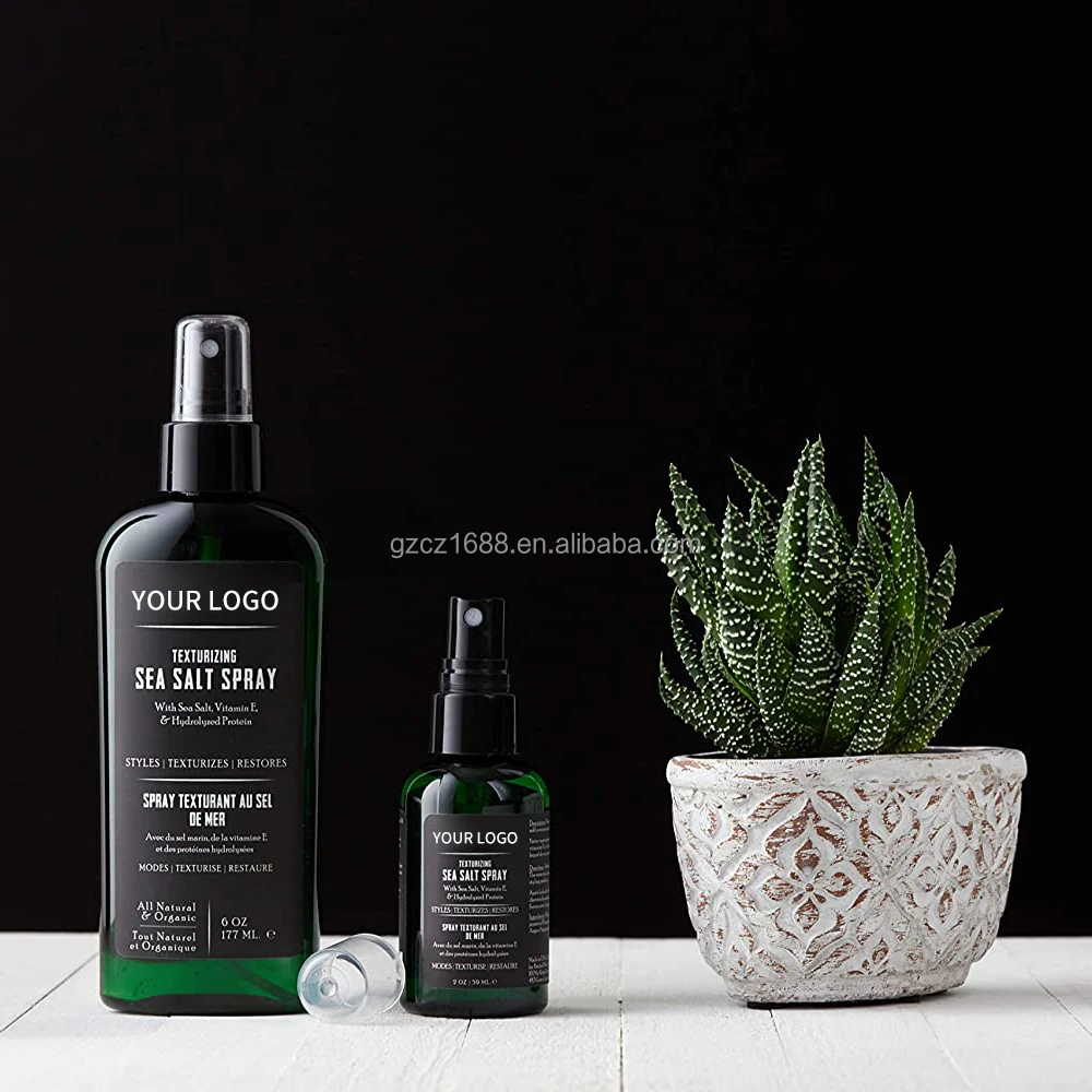 OEM/ODM Hair Styling Products Beach Surfer Instant Texture Volumizing mens barber Sea Salt Spray