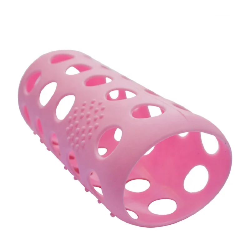 Eco-friendly Silicone Glass Water Bottle /Silicone Rubber Bottle Sleeve 300ml/500ml