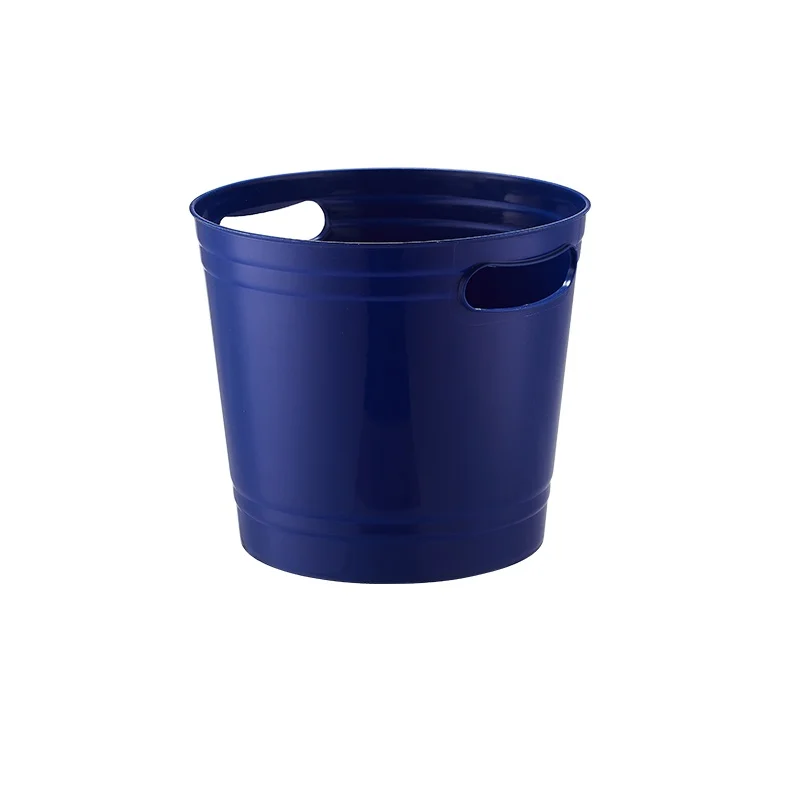 Custom  Round Boat Plastic Beer Galvanized Ice Bucket Handle for 6 Bottles of Beer