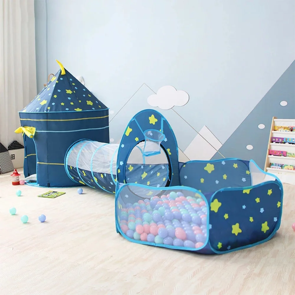 Wholesale Indoor kids Play Tent Children Play Tunnel Tent With Ball Pit Play house