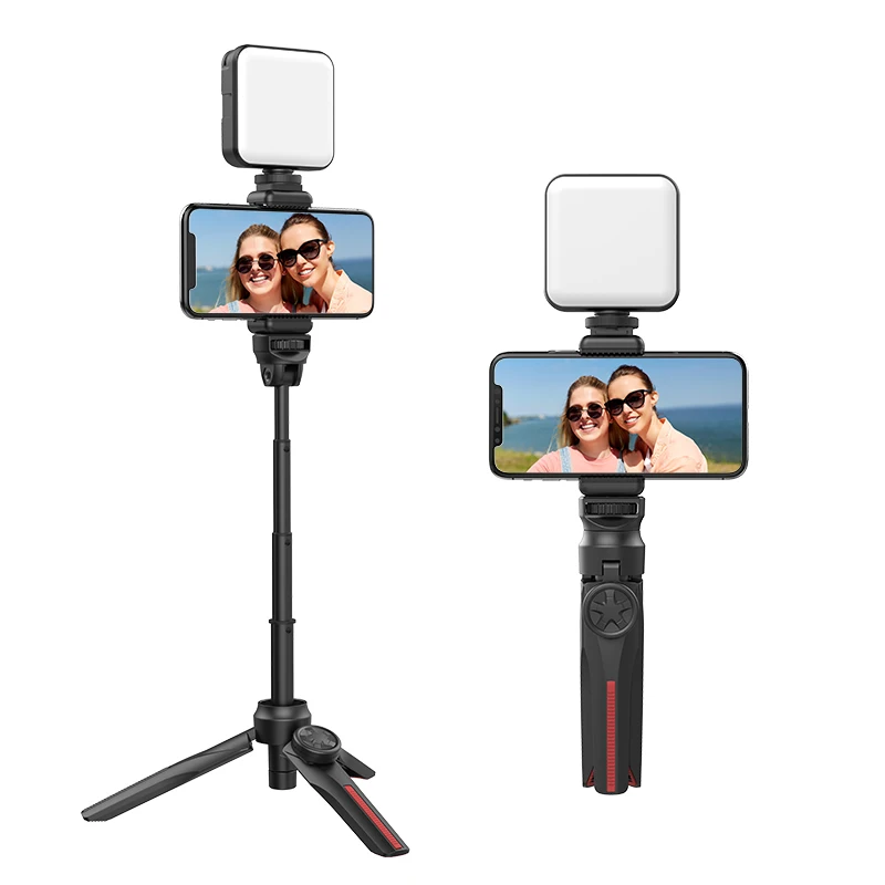 Vlogging Rig Set Filmmaking Recording Tripod with LED Light Wireless Shutter For Phone Photography Smartphone Video Rig Kits
