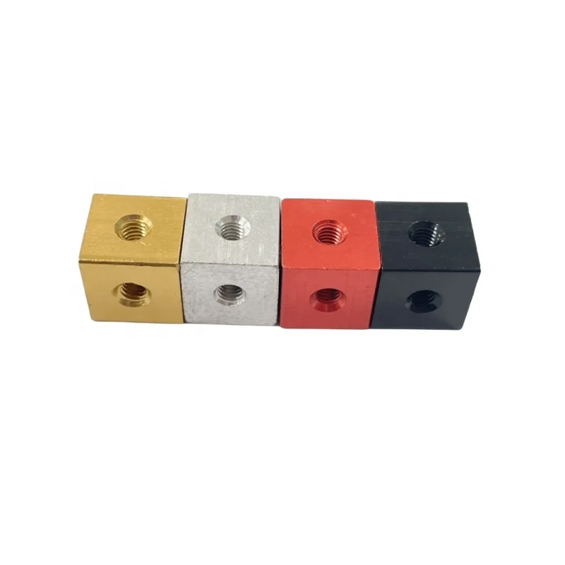 Customized Processing Of Copper Plated Nickel Square Block Nuts For Hexagonal Nut Fixing Seat, Trihedral Connector