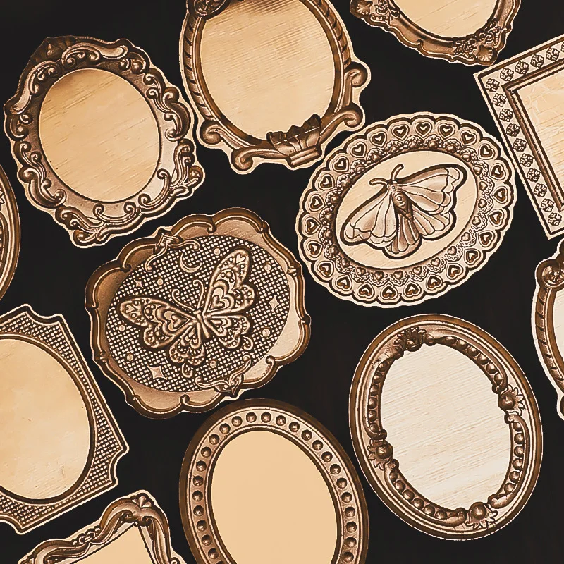 Лидер продаж, медный новый шаблон, специальная форма, винтажная фоторамка, серия, восковая печать, головка штампа