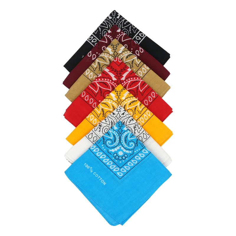 21*21inch 100% cotton square rainbow Stripe bandana both side printed rainbow pride custom logo bandana