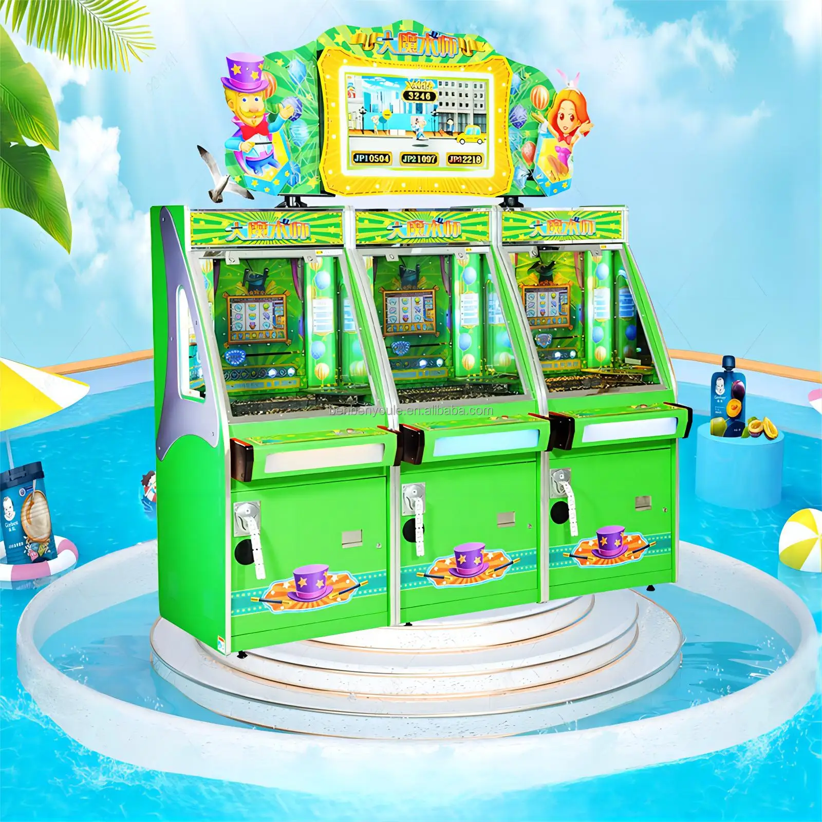 Mini Arcade Coin Pusher Kit  Prizes Coin Pusher Quarter Machine coin pusher machine With Bill Changer