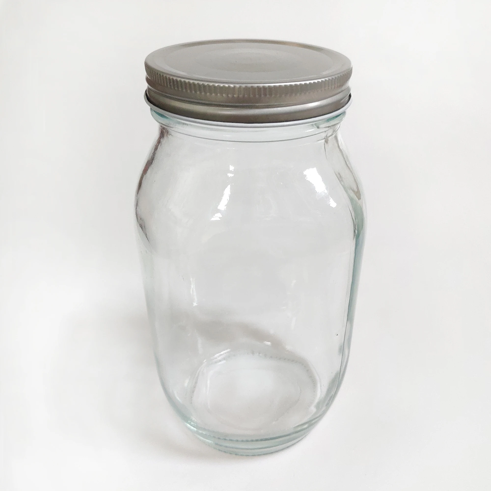 8 Oz 12 Oz 16 Oz 32 Oz Custom Design Made Glass Mason Jars With Metal Lid Wide Mouth Canning Jam Jar