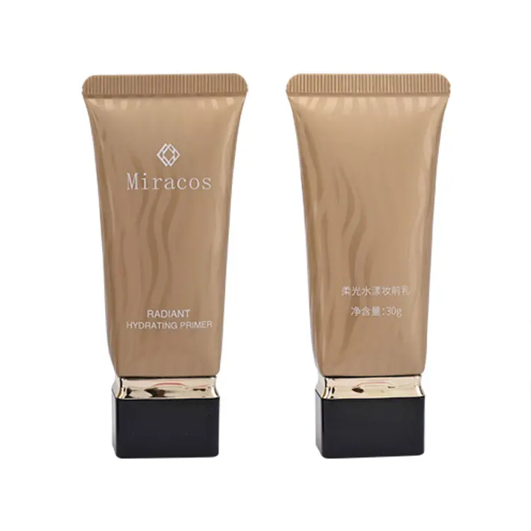 Custom PE aluminum foundation liquid hose flat cosmetic tube packaging for cosmetics lotion cream tubes