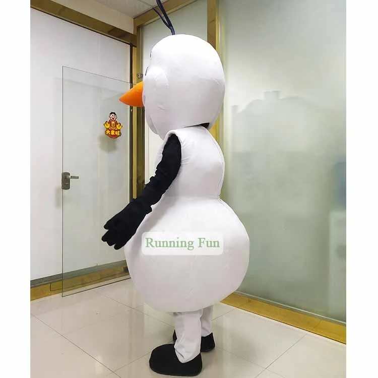 Olaf mascot costumes ,white snowman custom design mascot ,hot sell cartoon fur costumes