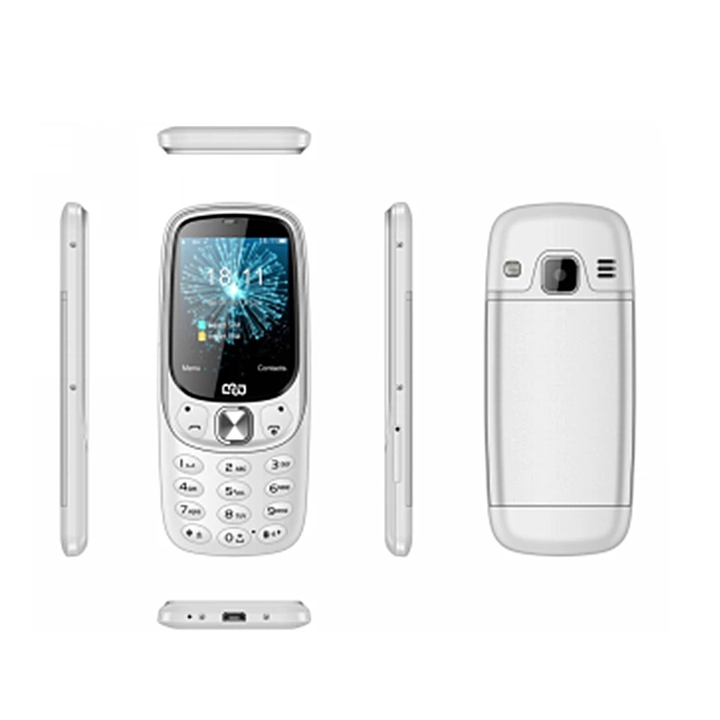 
Hot Sales Small 2G Mobile Feature Mobile Phone Super Slim Mobile Phone With Metal Case 