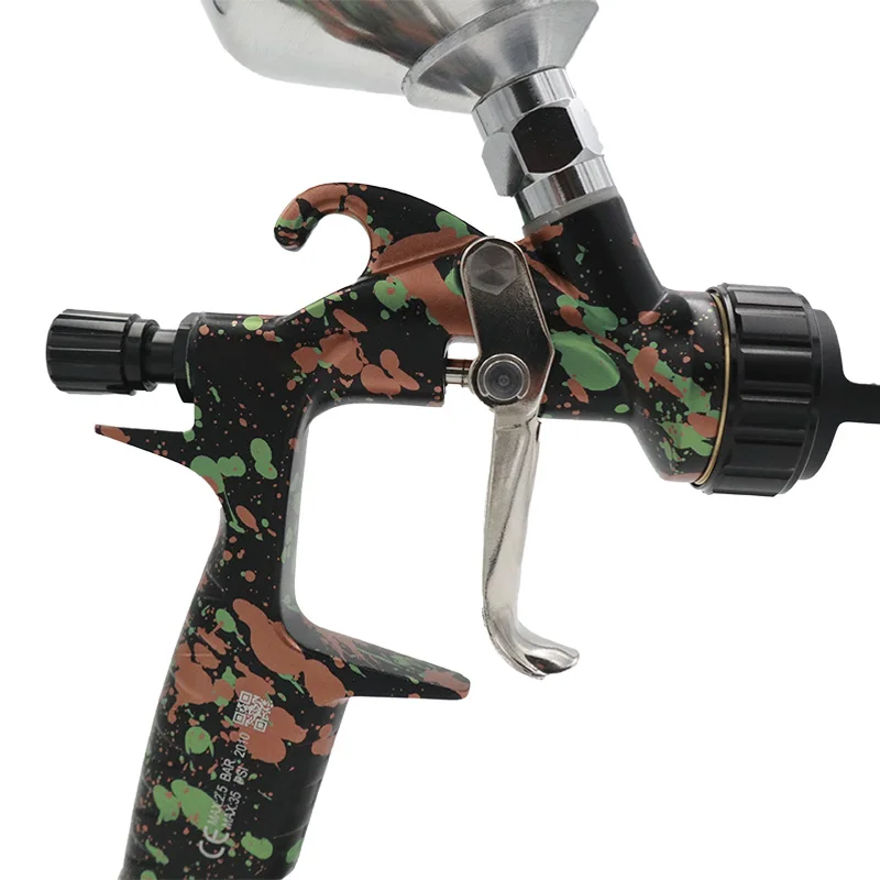 
Multi-functional repairable sprayable pneumatic spray gun with Metal Swivel Cup or Plastic Swivel Cup 