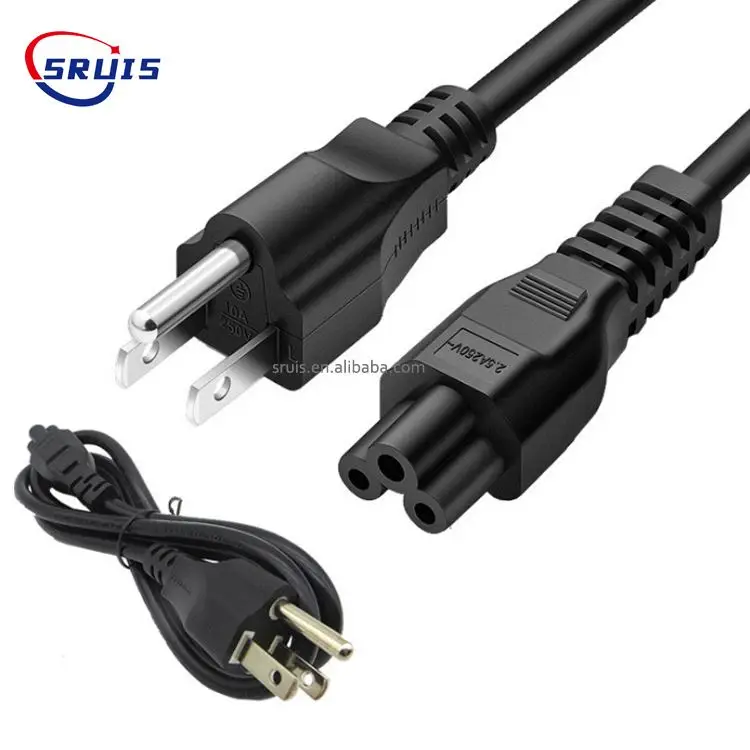 C15 Lockable Extention Cord USA Black Cable 3 Pin USA Plug Connector Ac C15 Power Cable For Industrial Equipment