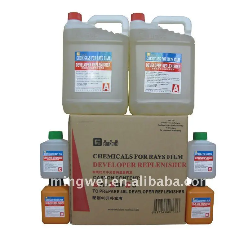 
Medical film photo-chemicals/ film processor/ wash ingredient developer and fixer 