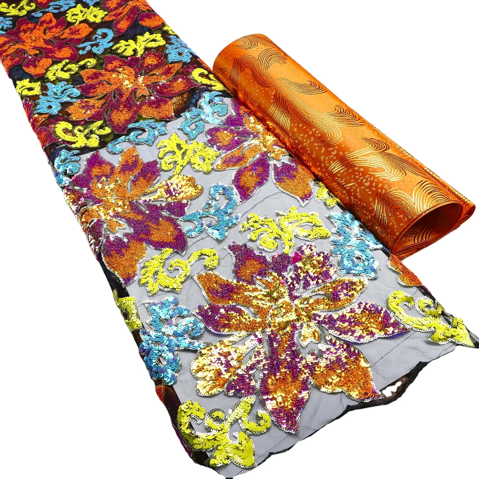 Supoo african french lace fabric sequins lace nigerian african ghana items