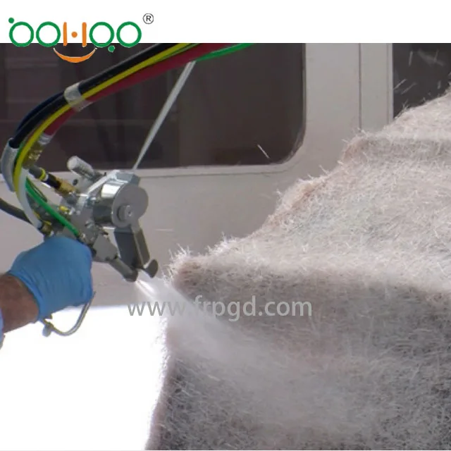 Open mold polyester resin vinyl ester resin and MEKP composites products fiberglass fiber chopper and wet out system